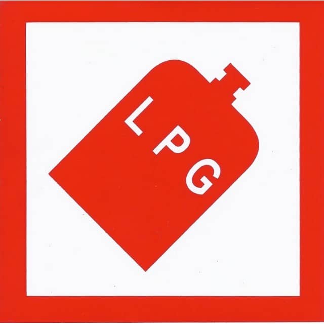 LPG Adhesive Sign ( Single )    71002