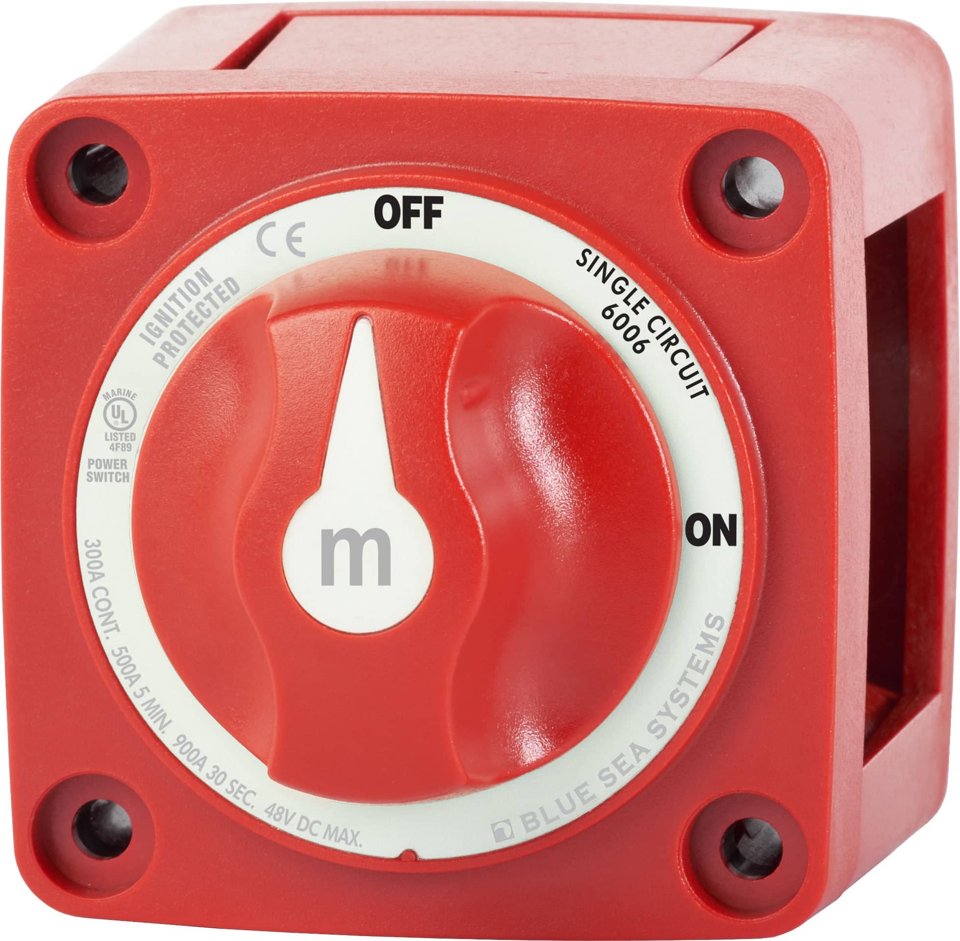 Blue Sea Systems Switch Battery M-Series ON/OFF With Knob - 6006-BSS