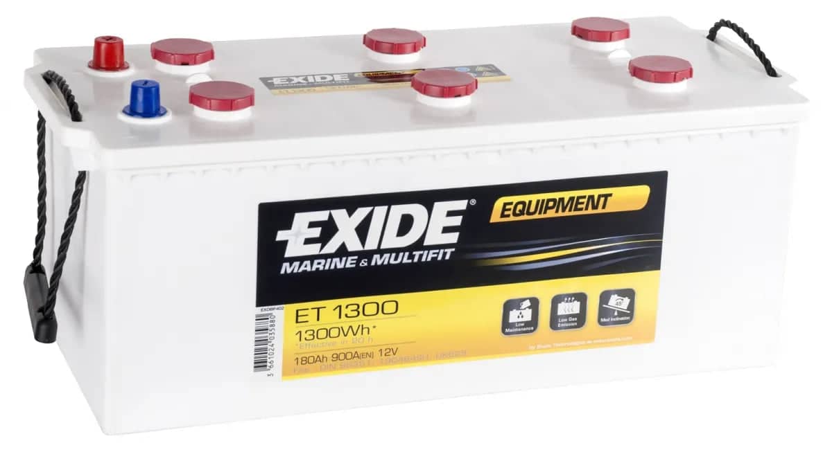 Exide ET1300 Equipment Leisure Battery ( 629 ) 180Ah 900cca   ET1300