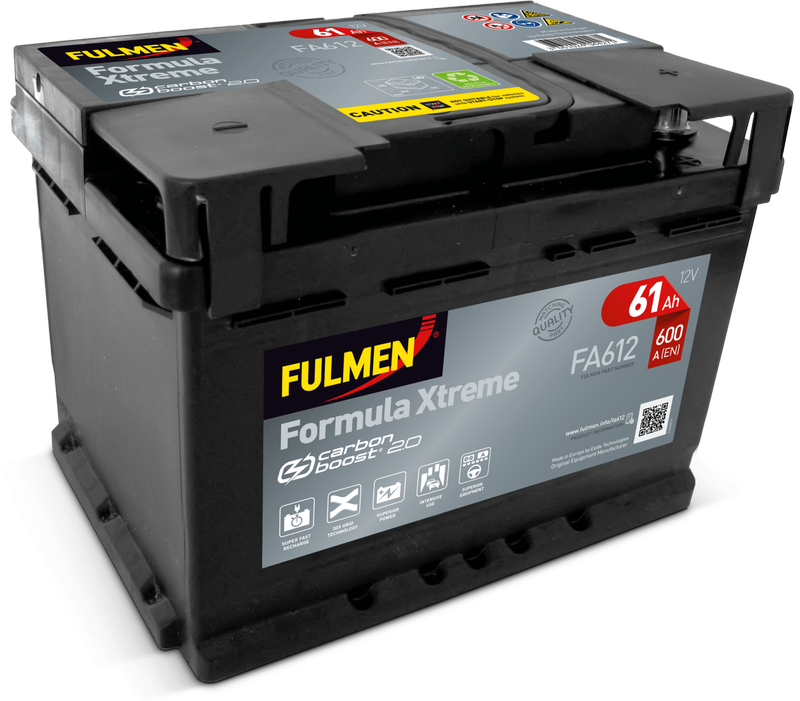 Fulmen Formula Xtreme FA612 - 075TE 61ah 600cca   FA612
