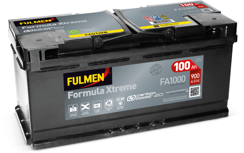 Fulmen Formula Xtreme FA1000 - 019TE 100ah 900cca   FA1000