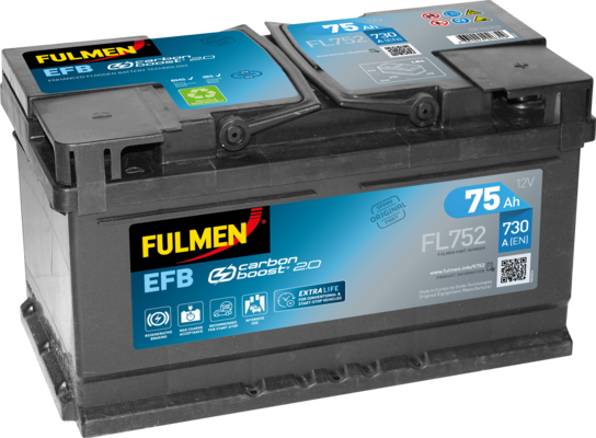 Fulmen EFB Start-Stop FL752 - 110 75ah 730cca    FL752