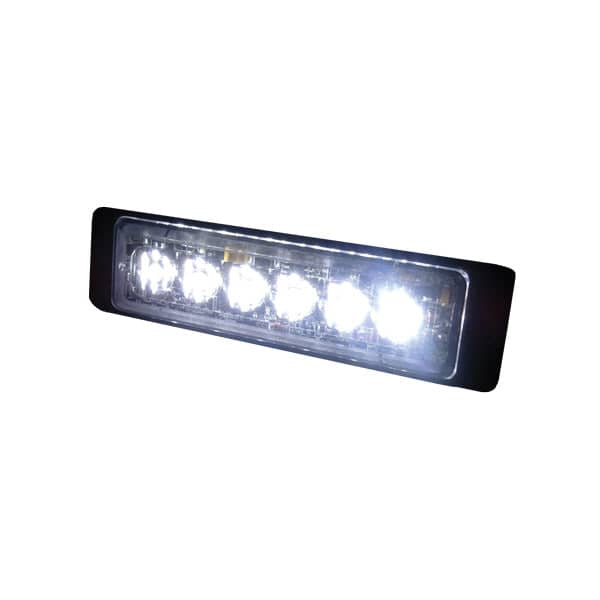 6  LED Warning Light White Super Slimline    LED9W