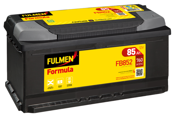 Fulmen Formula FB852 - 017SE ( 017 ) Low Case 85ah 760cca   FB852