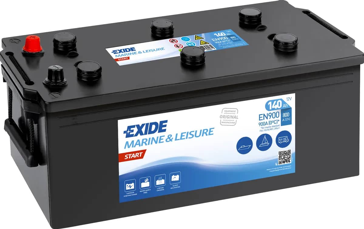 Exide EN900 ( 627 ) Start Marine and Multifit Leisure Battery 140Ah 800cca   EN900