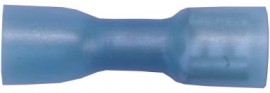 Blue Heatshrink Female Spade 6.3mm Fully Ins  -  HWT5