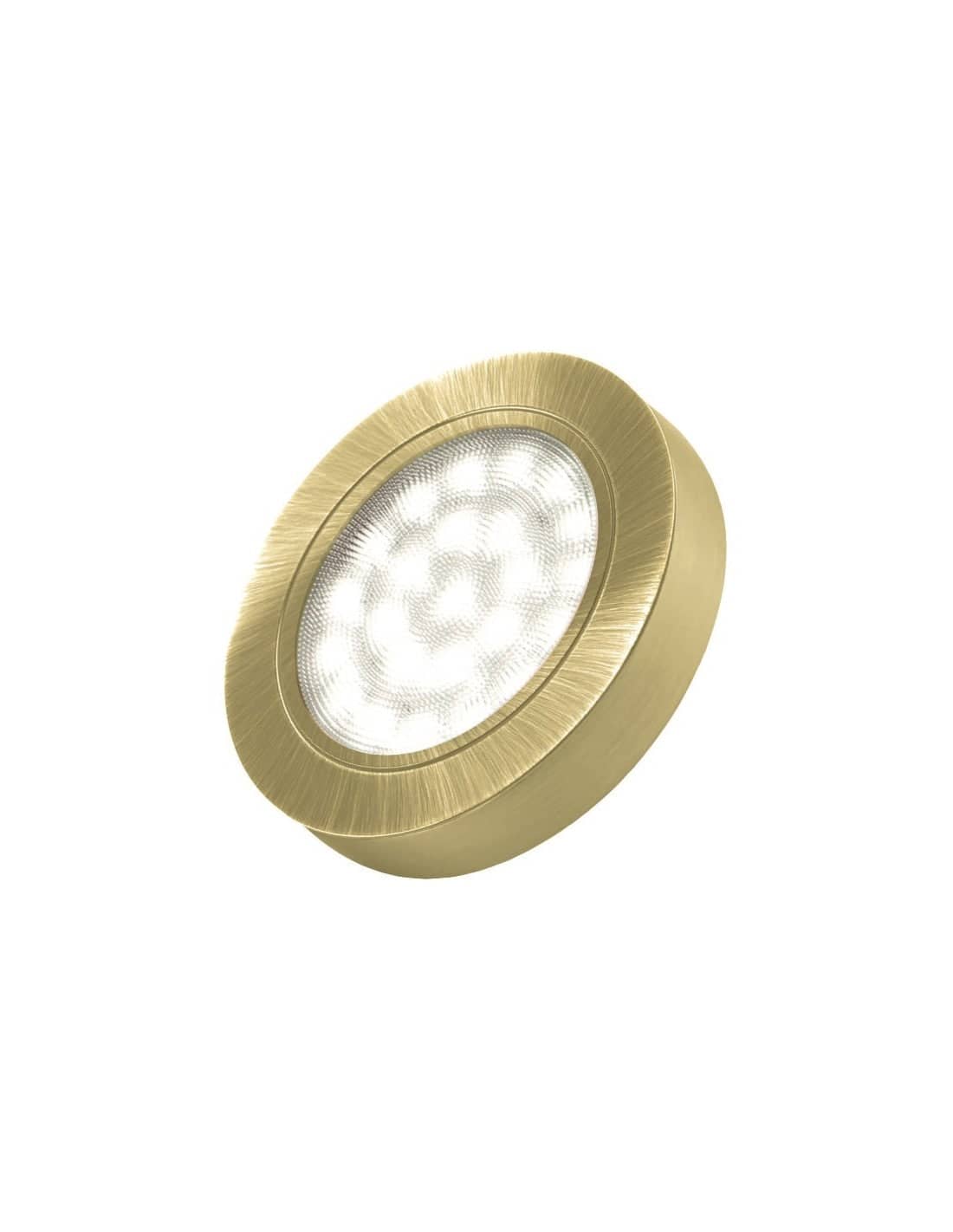 Oval Surface Mount LED Luminaire 2W Gold Cool White 60K   OVAL-2W-ZL-DY-60K-01