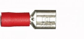 Red Female Spade 6.3mm/0.8mm Single Unit   WT3