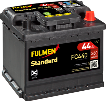 Fulmen Standard 3DX FC440 - 079RE ( 012 ) 44ah 360cca   FC440
