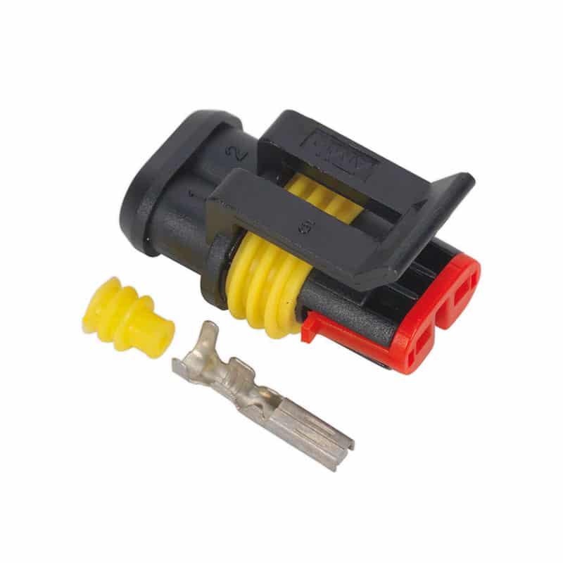 Superseal 2 Way Female Connector Single   SSC2F