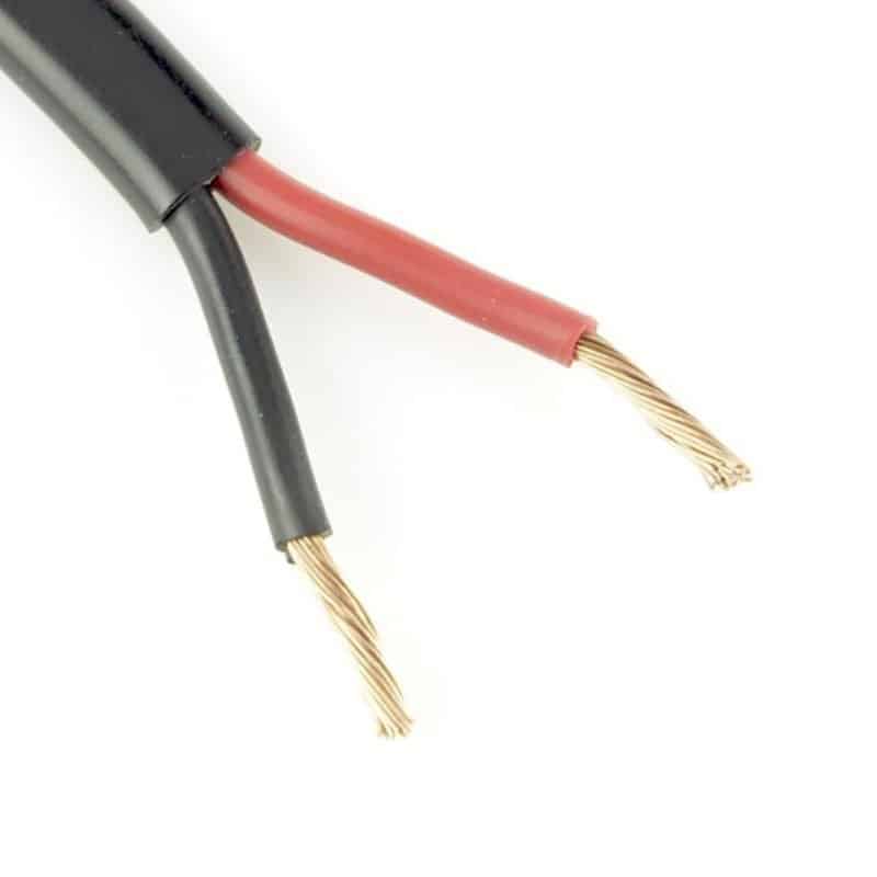 2 Core Flat Automotive High Temp Thinwall Cable - 1.5mm 21A   C203TW-100BRB