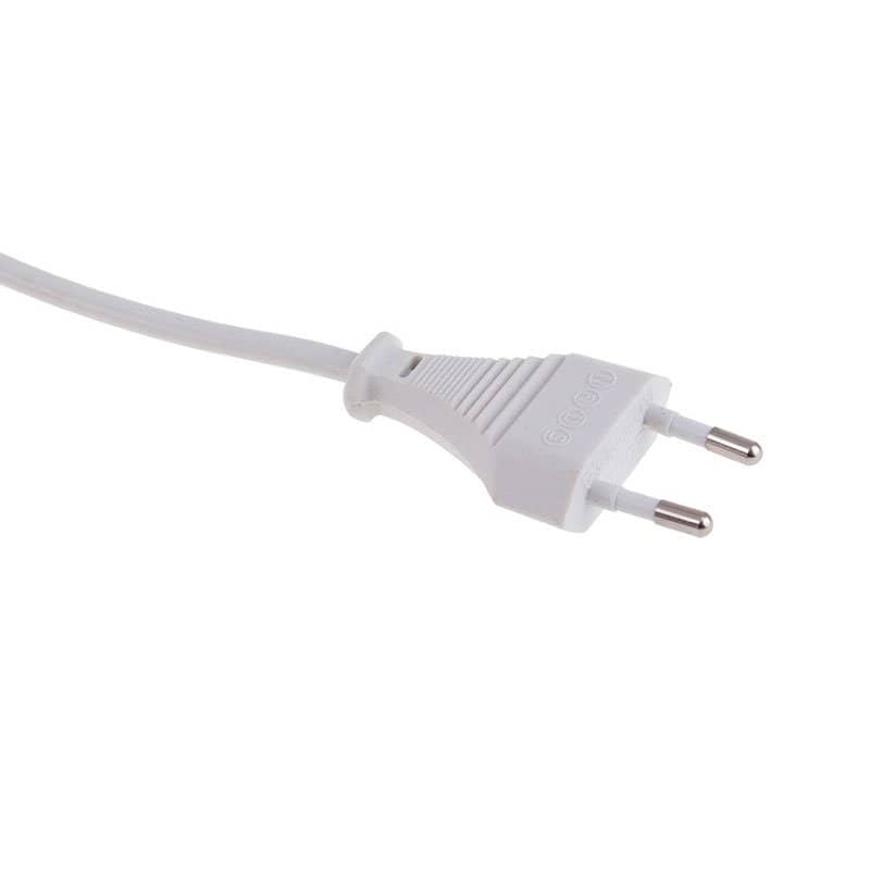 2m long cable 2x0 75mm2 White with EURO plug    PRZ-2M-2X0,75BIALY