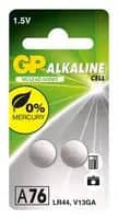 GP Alkaline LR44 2Pk    GPPBAA76F002