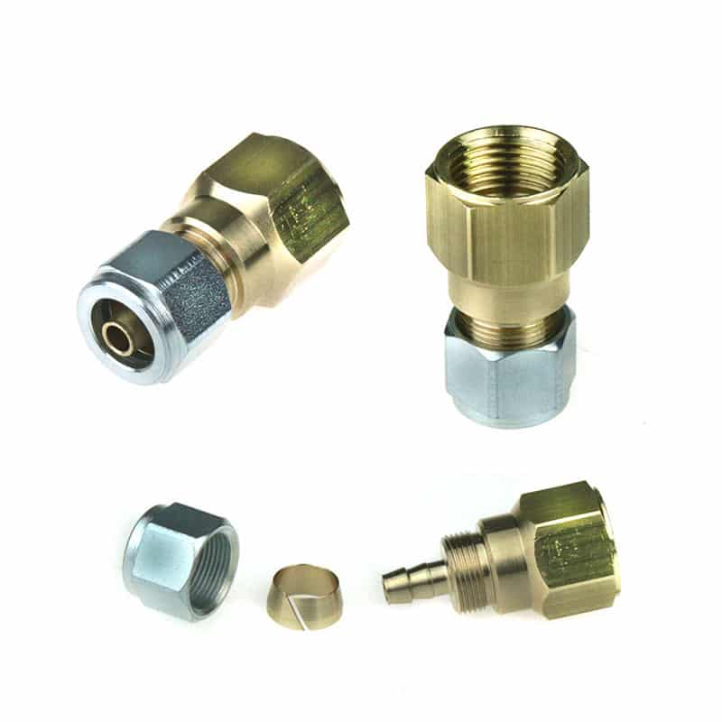 3/4" UNF JIC 4 Hole to Polypipe 8mm Adapter - 171080