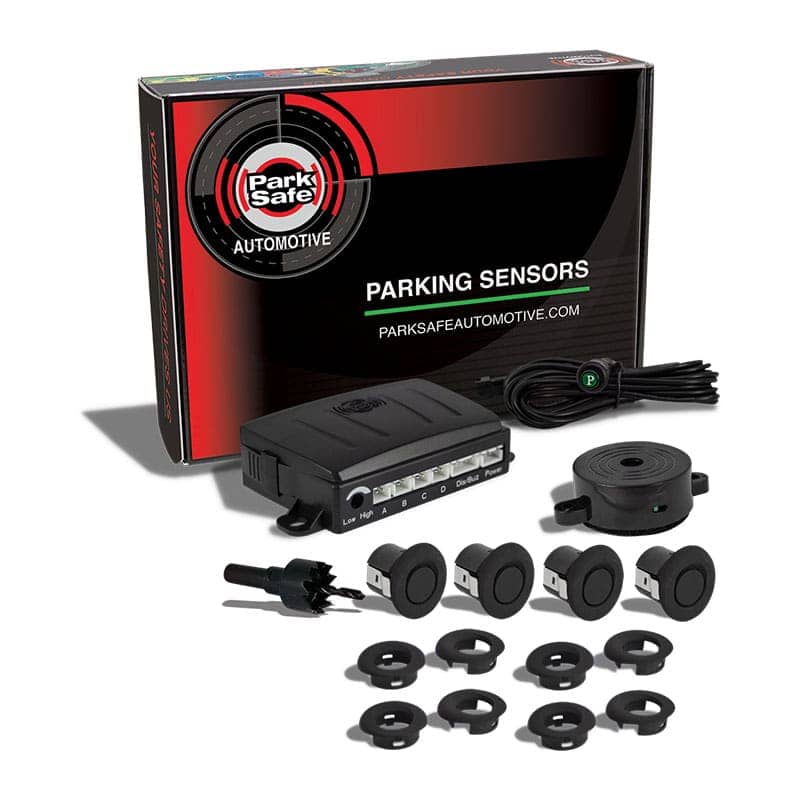 Front Parking Sensor Kit with Buzzer Matt Black   PS746MBUZZ