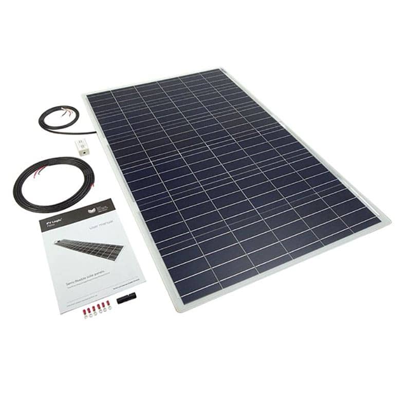 100W Flexi Solar Panel White Rear Cable Exit   STPVF100R
