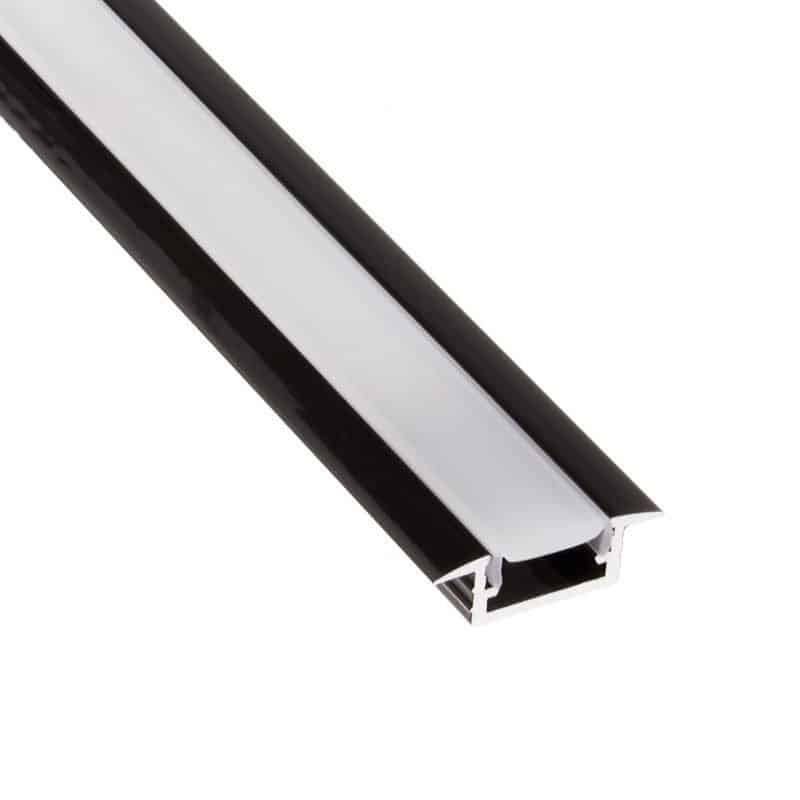 LED Profile INLINE Mini XL Black/Opal   PROF-INLINEM-XL-OP-2M-C