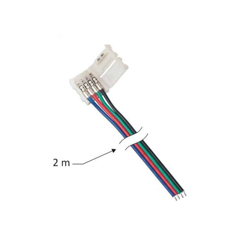 Connector for 10 mm RGB LED strips    MO-LF10-2M-RGB-D1