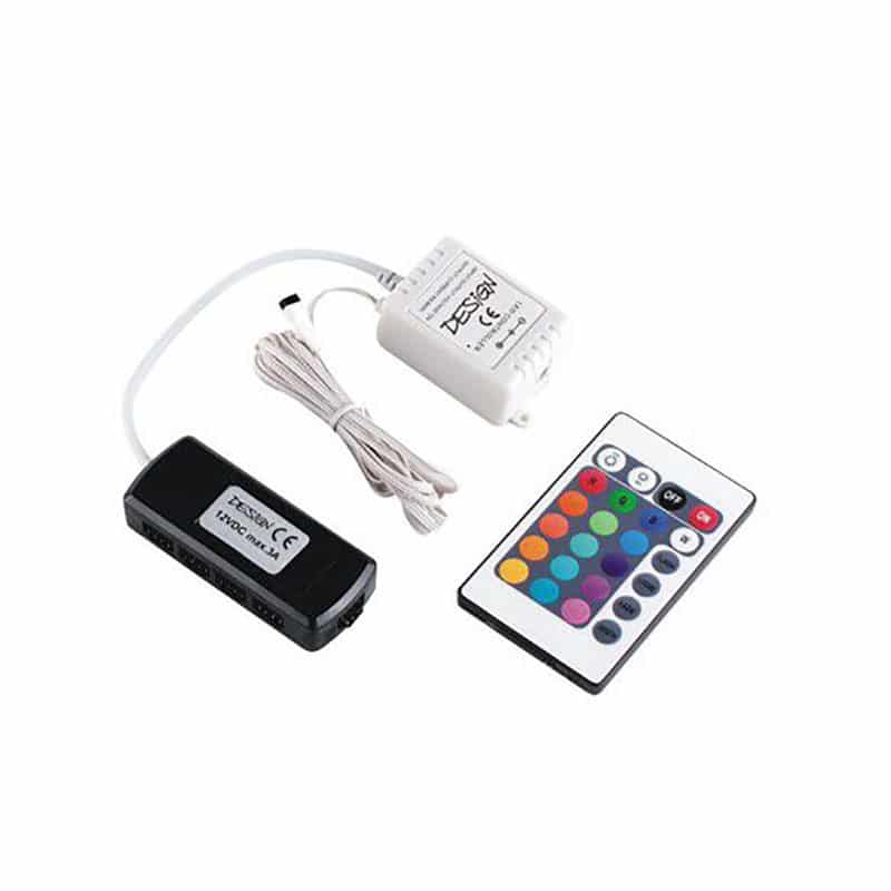 LED RGB controller with IR remote control and    STER-IR-RGB9-02