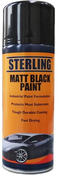 Matt Black Paint 400ml Spray    LS99