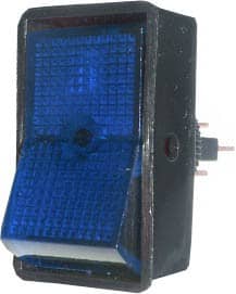 Large Rocker Switch 16A Blue  -  SH18