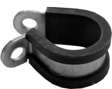 Stainless Steel Rubber Lined P-Clip 10mm    SSPC10
