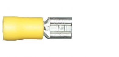 Yellow Female Spade 6.3mm/0.8mm Single Unit   WT6