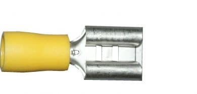 Yellow Female Spade 9.5mm/0.8mm Single Unit   WT7
