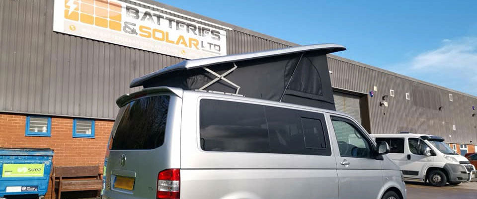 Volkswagen T5 SWB – Skyline Pop Top Installation – Bespoke Bed – Solar Panel