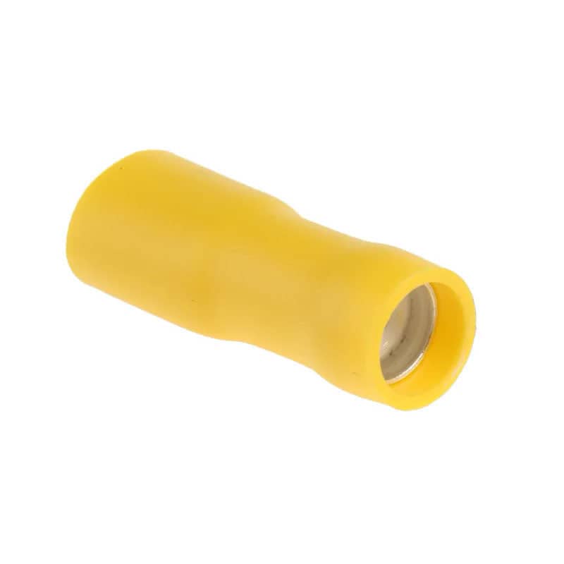 Yellow Female Spade 6.3mm/0.8mm F/Insulated Single Unit   WT13
