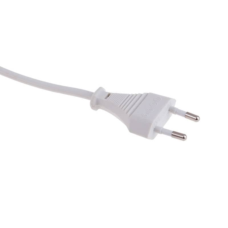 3m long cable 2x0 75mm2 White with EURO plug    PRZ-3M-2X0,75-BIALY