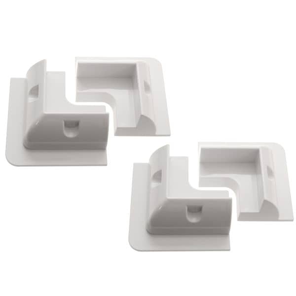 White ABS Panel Mount Corner Moulds ( 4-pack )