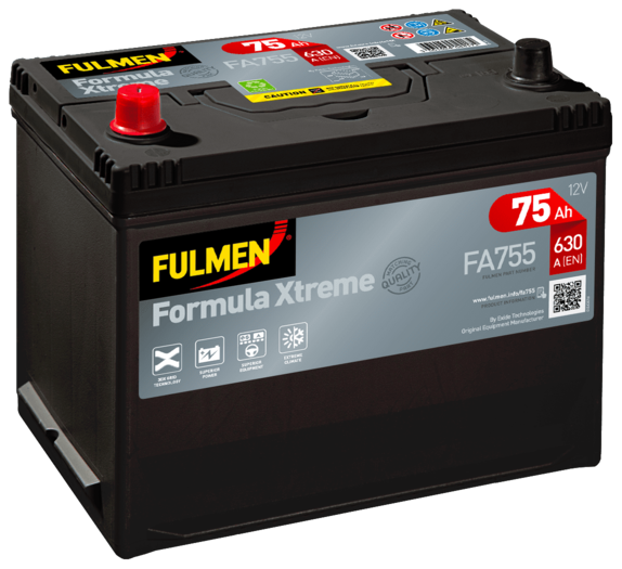 Fulmen Formula Xtreme FA755 - 031TE ( 069 ) 75ah 630cca   FA755