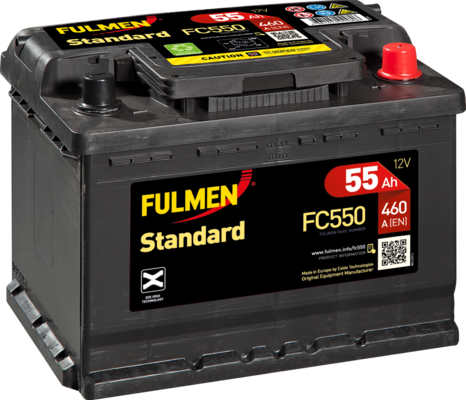 Fulmen Standard 3DX FC550 - 027RE ( 027 ) 55ah 460cca   FC550