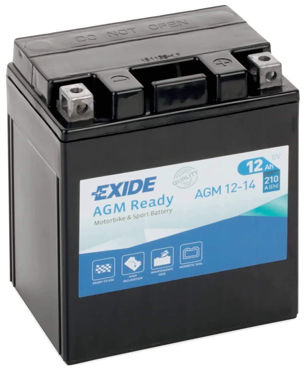 Exide AGM12-14 12V Motorcycle Battery ( 4919 )    AGM12-14