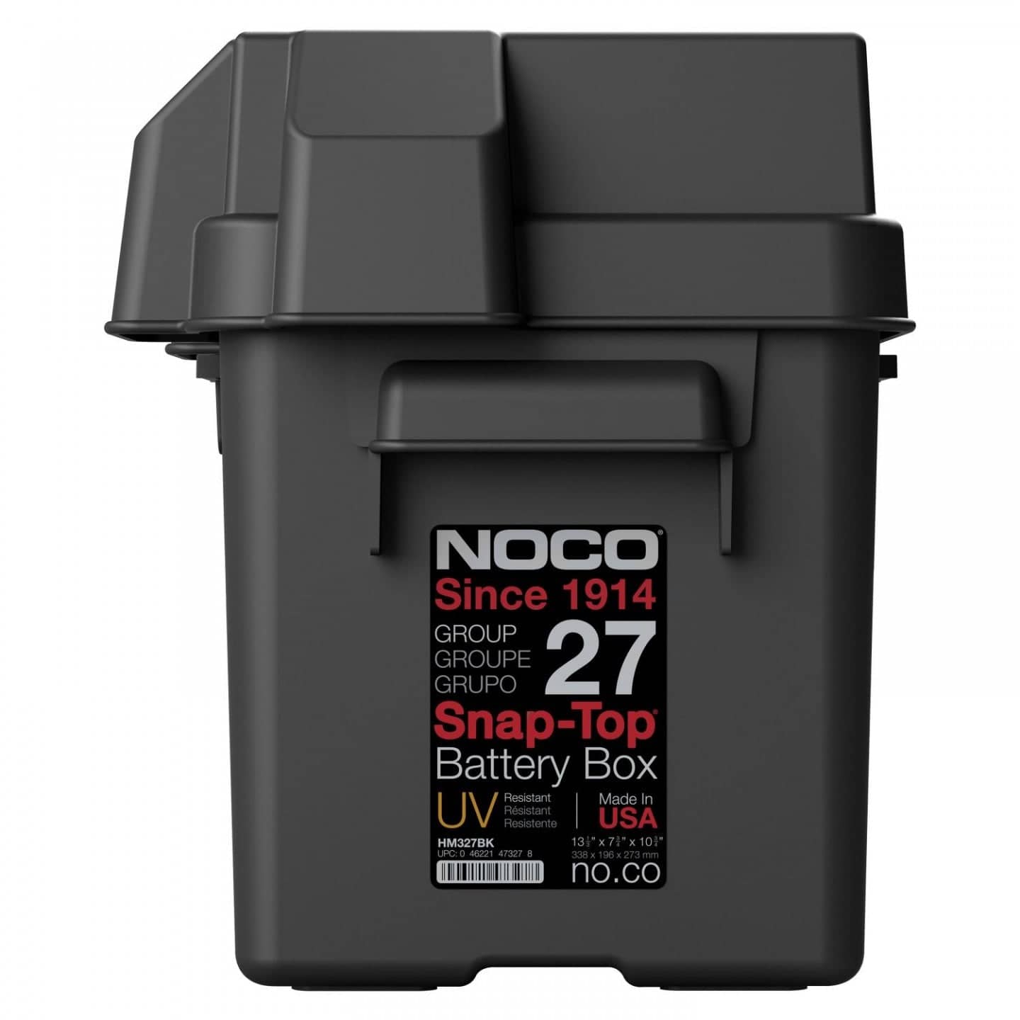 Noco - Battery Box Black GRP 27 Snap Top   HM327BKS