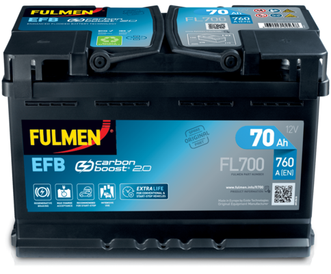 Fulmen EFB Start-Stop FL700 - 096 70ah 720cca   FL700