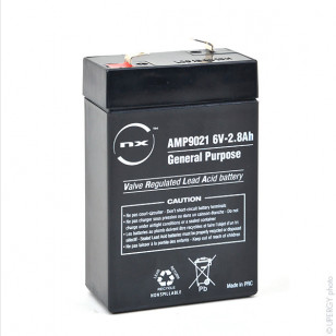 Sealed Lead Acid battery NX 2.8-6 6V 2.8Ah F4.8   AMP9021