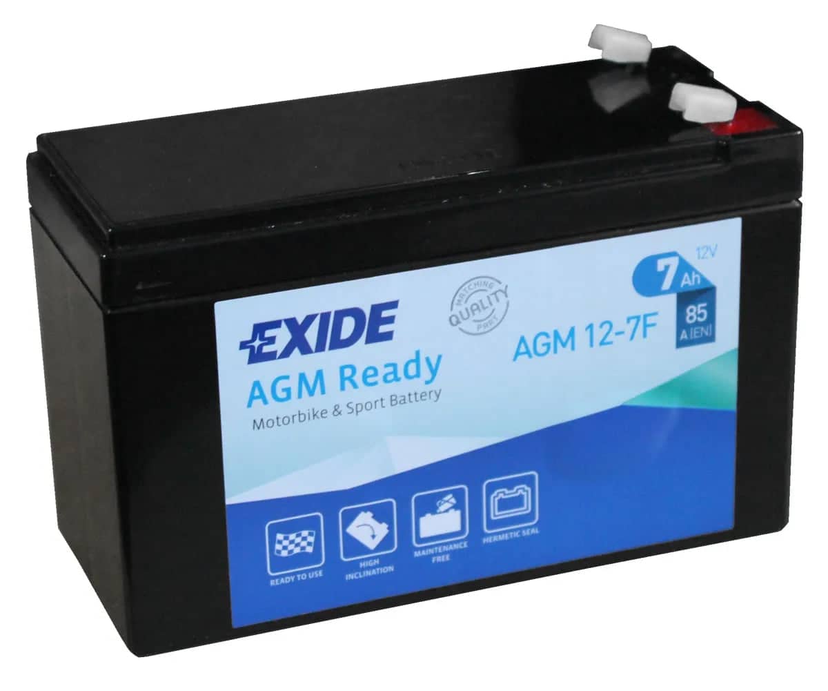 Exide AGM12-7F 12V Motorcycle Battery ( 4923 )    AGM12-7F