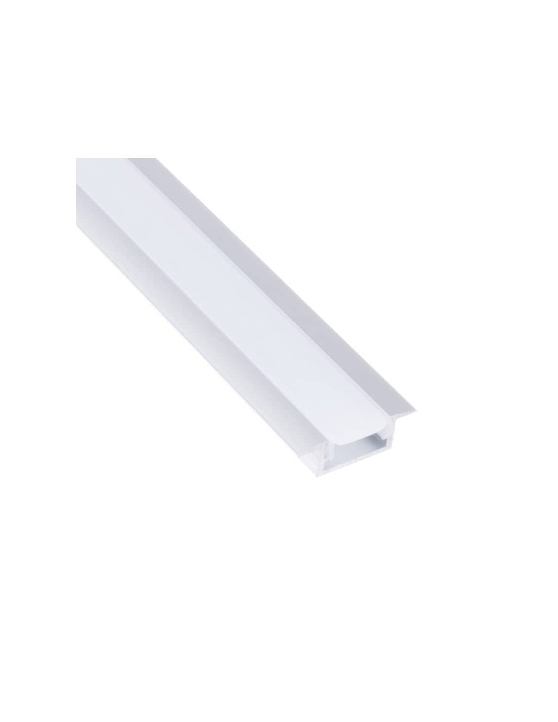 LED Profile INLINE 2m Aluminium/Opal   PROF-INLINE-OP-2M-W