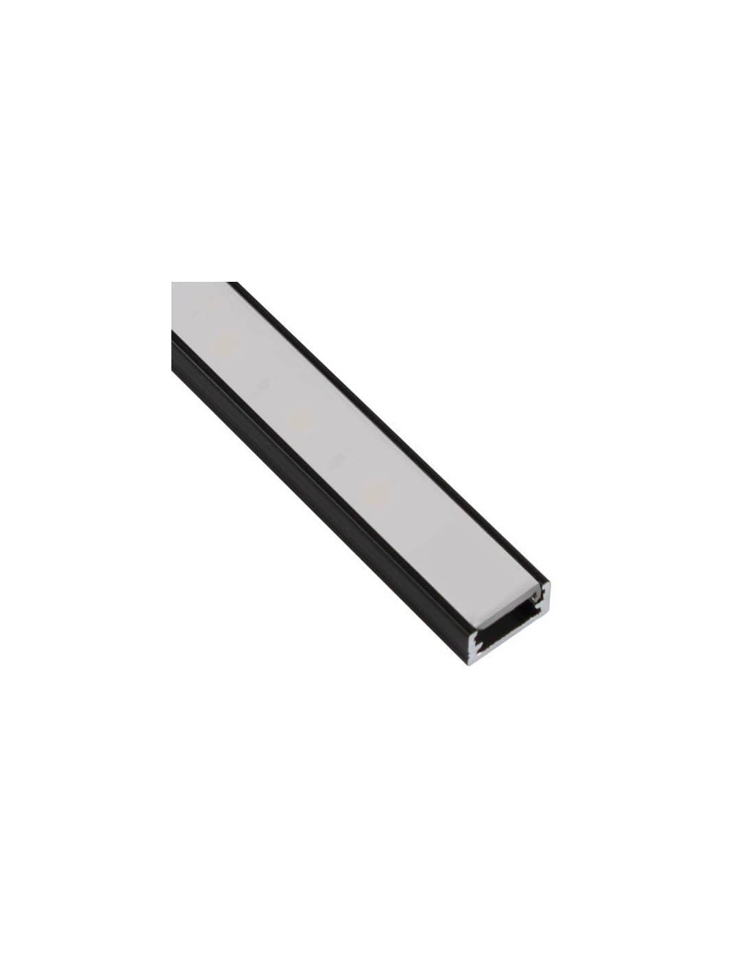 LED Profile LINE MINI 2m ( Black/Opal )   PROFIL-LINEM-OP-2M-C