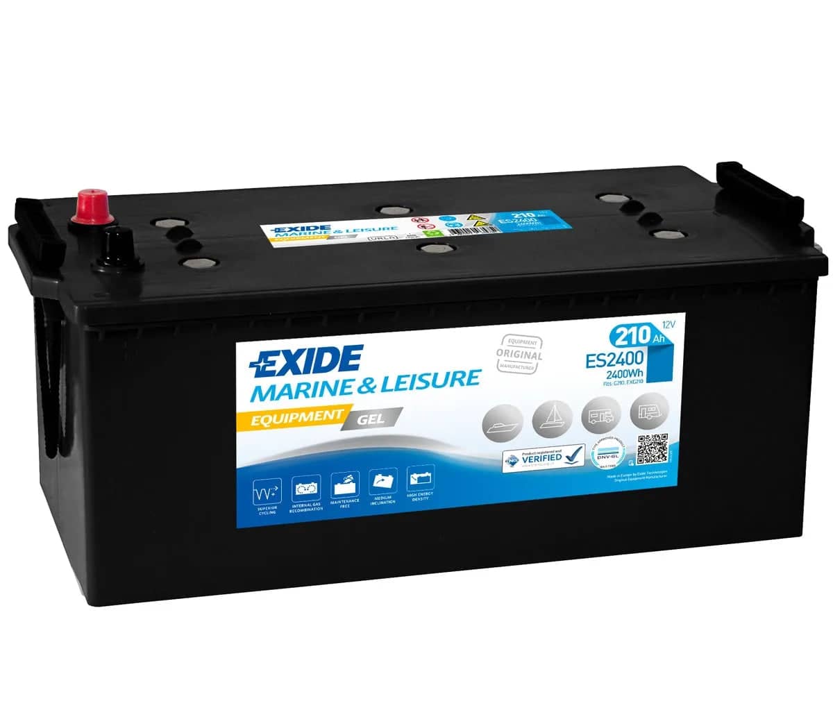 Exide ES2400 ( 625 ) Equipment GEL Marine and Leisure Battery 210Ah   ES2400