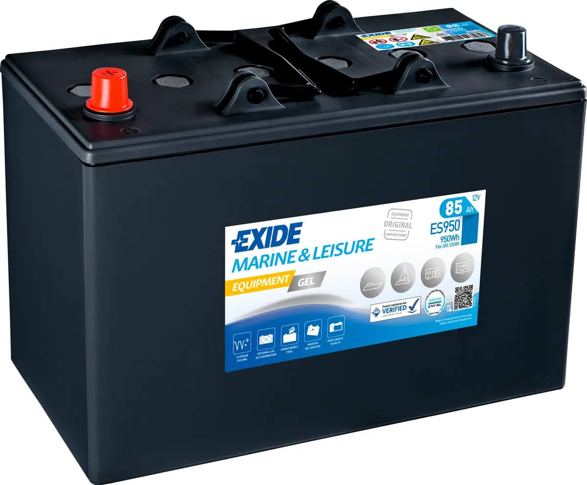 Exide ES950 ( 644 ) Equipment GEL Marine and Leisure Battery 85Ah   ES950
