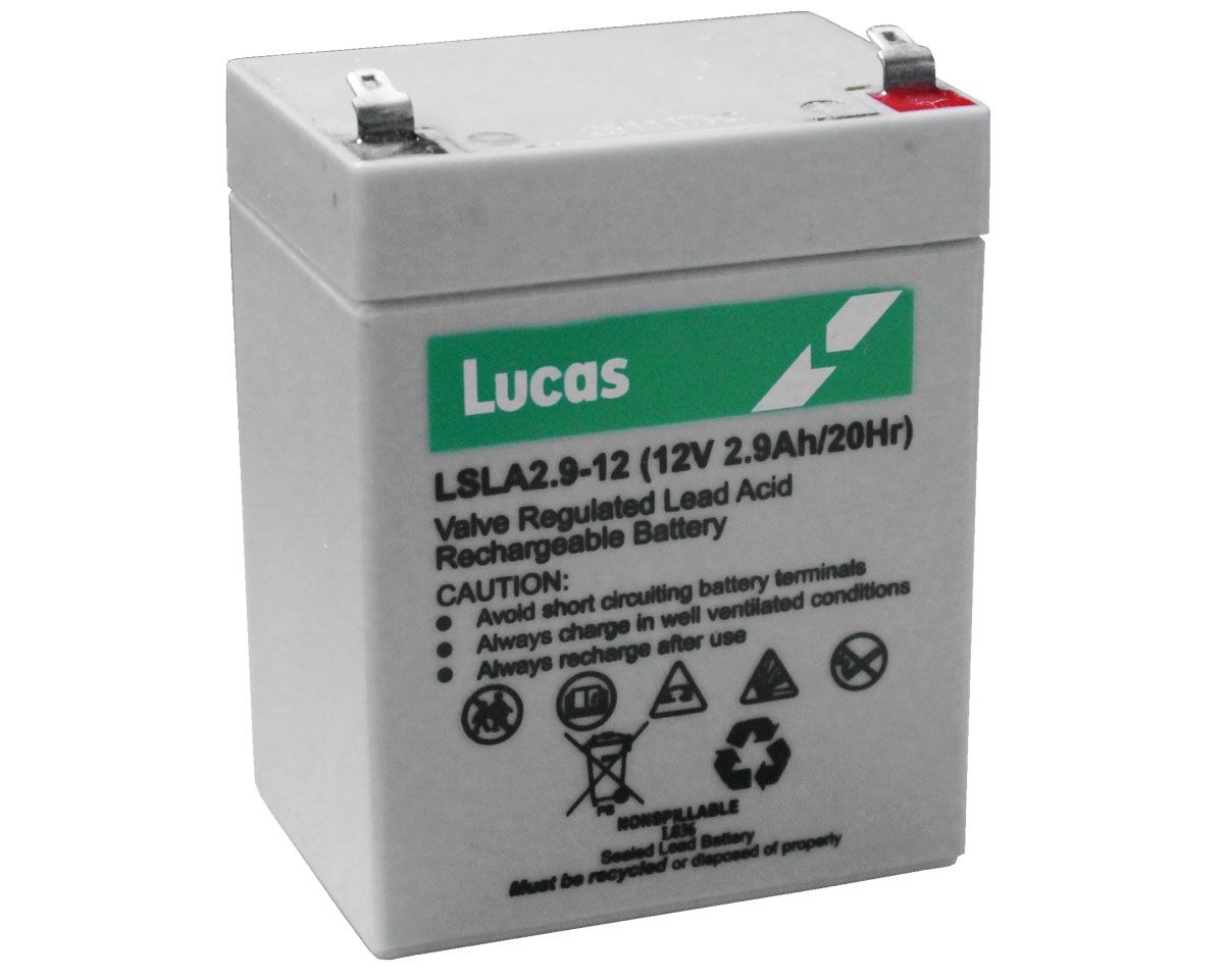 Lucas LSLA2.9-12 Sealed Lead Acid Battery  -  SLA2.9-12