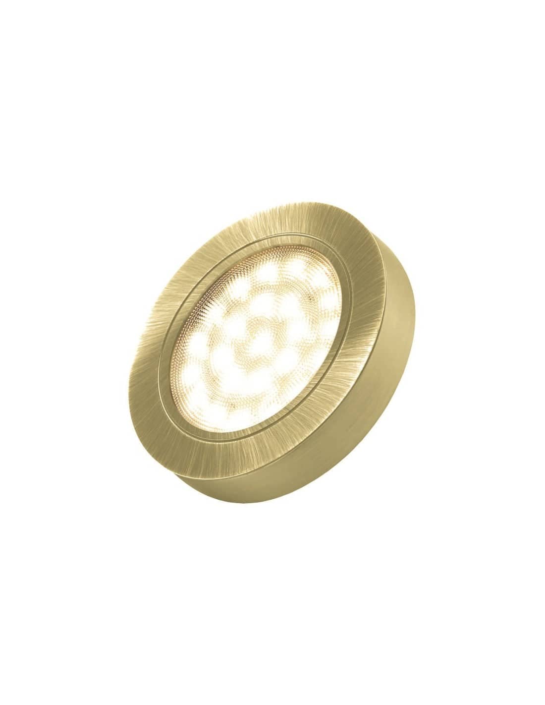 Oval Surface Mount LED Luminaire 2W Gold Neutral White 40K   OVAL-2W-ZL-DY-40K-01