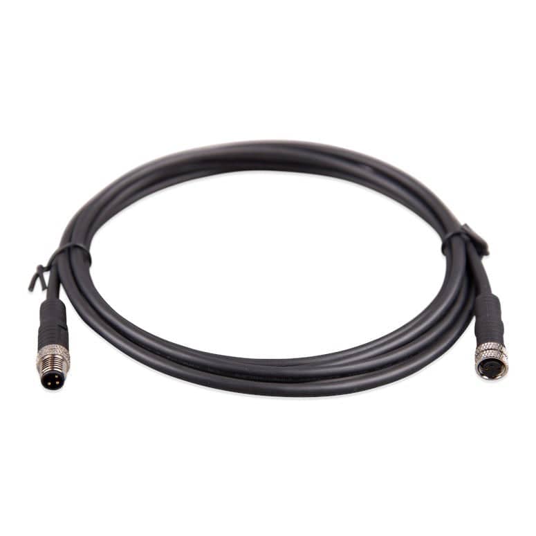 Victron M8 circular connector Male/Female 3 pole cable 2m (Bag of 2)   ASS030560200