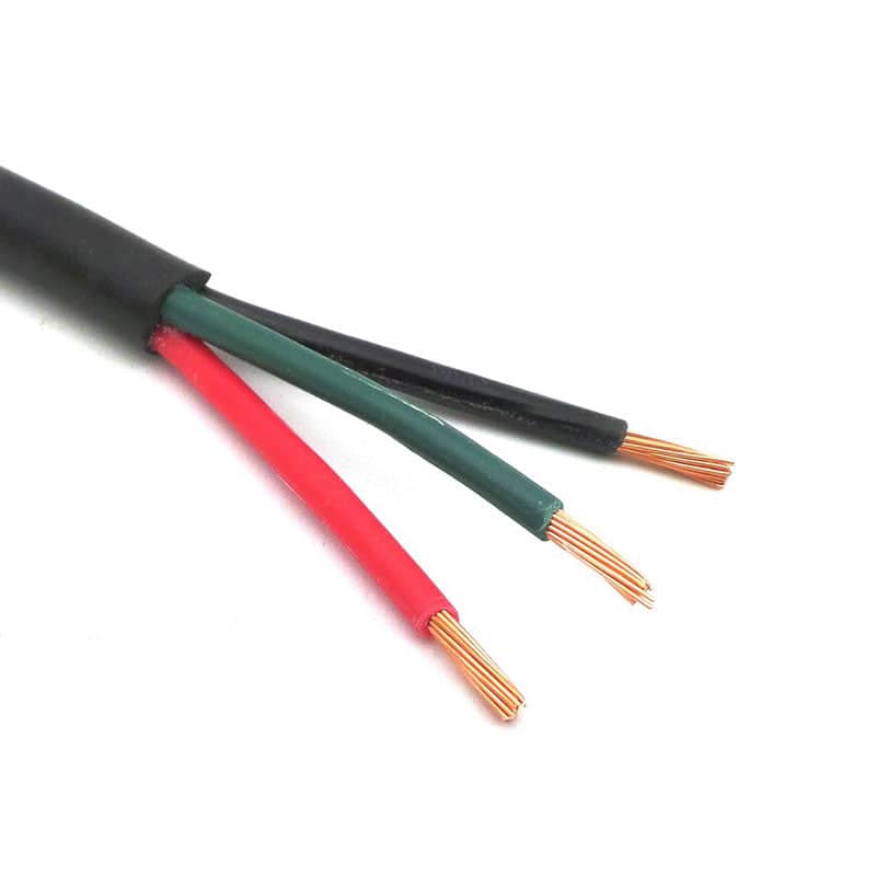 3 Core Automotive PVC Cable - 1mm 8.75A Black    C302