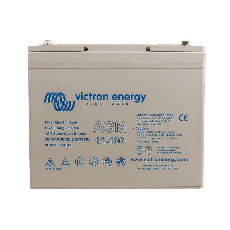 Victron AGM Super Cycle Battery 12V/100Ah (M6)   BAT412110081