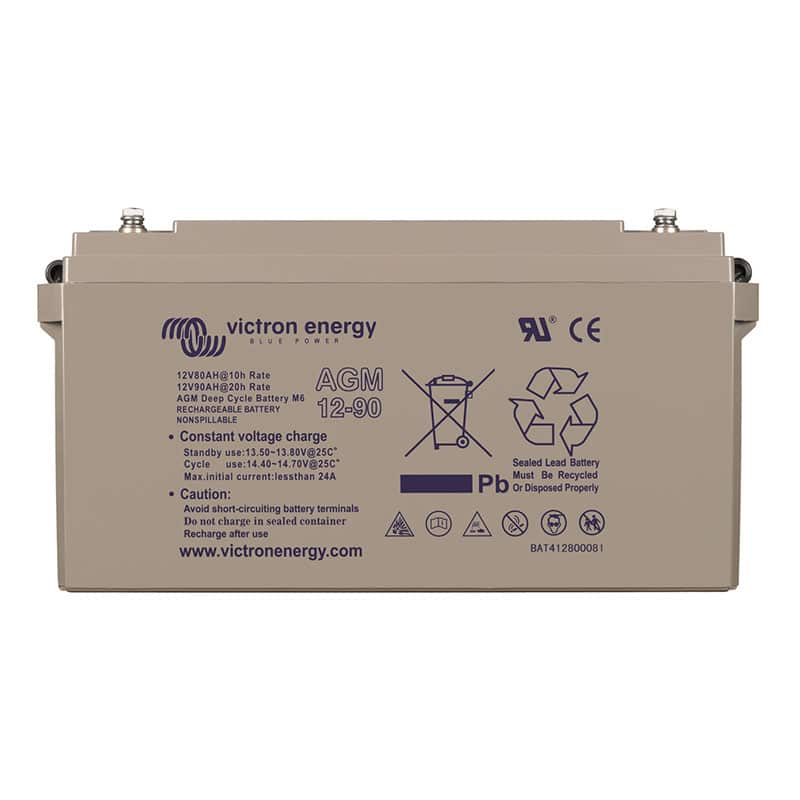 Victron AGM Deep Cycle Battery 12V/90Ah (M6)   BAT412800085