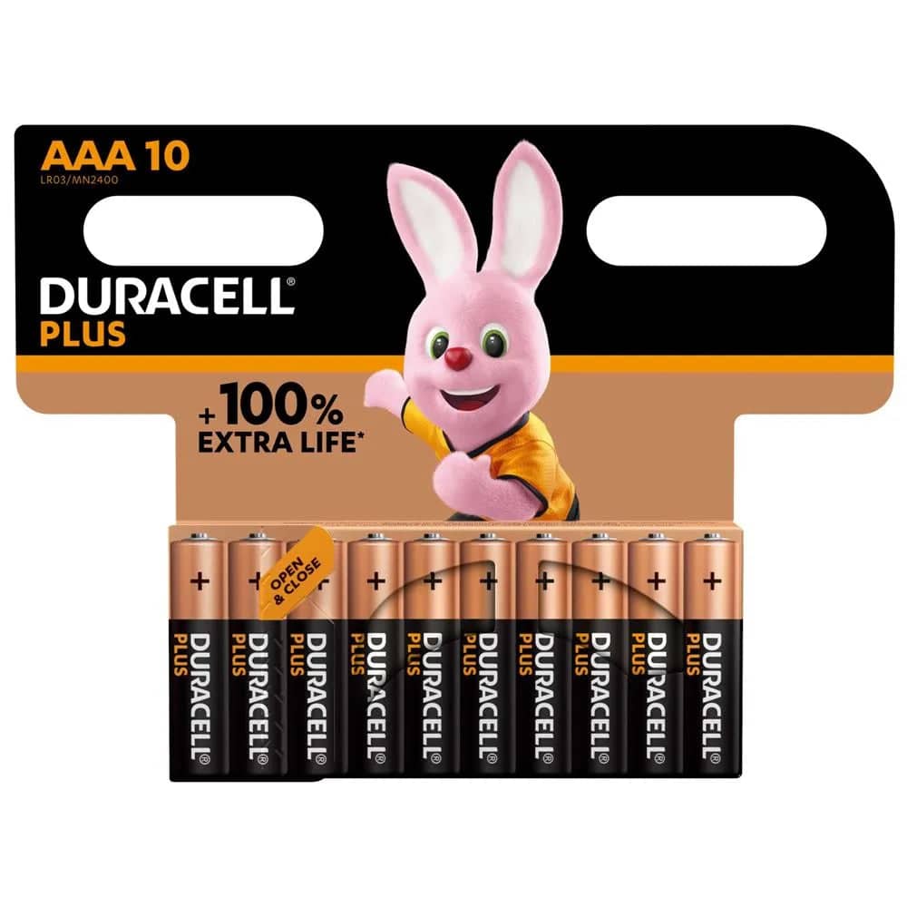 Duracell Procell Constant AAA Alkaline Battery MN1500 1,5V Box of 10